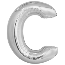 Large Letter C Silver